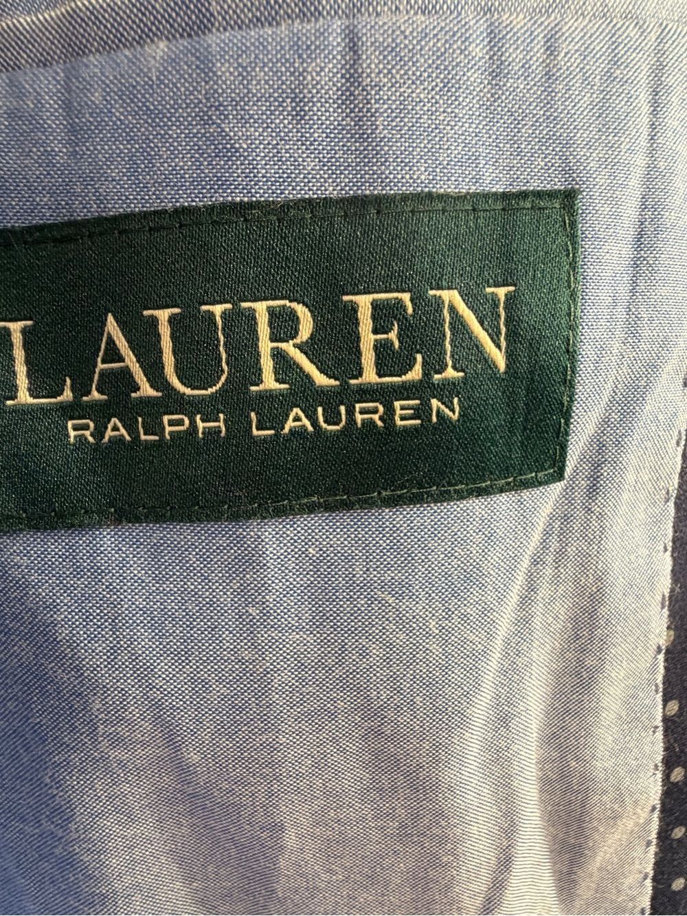 Lauren Ralph Lauren Boys Navy Long Sleeve Two Button Blazer size 14R - Picture 3 of 7